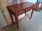 Klassieke mahonie houten sidetable, haltafel, wandconsole af, Ophalen, Zo goed als nieuw, 25 tot 50 cm, Minder dan 100 cm