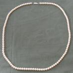 Nr A584b: Parelsnoer (83 cm), Sieraden, Tassen en Uiterlijk, Kettingen, Tweedehands onbekend, Overige materialen, Gebruikt, Wit