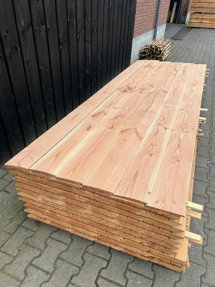 ACTIE = Douglas Zweeds rabat 11/22 | Potdeksel, Tuin en Terras, Palen, Balken en Planken, Nieuw, Planken, 250 cm of meer, Ophalen of Verzenden