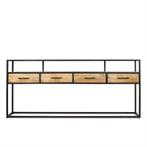 Sale ! Foto 1 , euro 229. Mango sidetable visgraat met staal, Huis en Inrichting, Tafels | Sidetables, 100 tot 150 cm, Engelseweg 149,  5705 AD Helmond