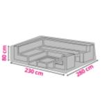 Perel Loungeset Hoes – 280 x 230 x 80 cm, Tuin en Terras, Ophalen of Verzenden, Zo goed als nieuw, Overige materialen, Loungeset