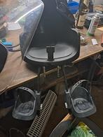 Bobike Mini One Fietsstoeltje - Zwart, Fietsen en Brommers, Fietsaccessoires | Fietsstoeltjes, Ophalen, Bobike, Gebruikt, Voetsteuntjes