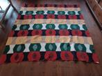 Wollen deken, retro, vintage, 190 x 180 cm, Ophalen of Verzenden, Gebruikt