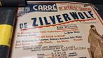 oude affiche de zilverwolf 1940 carre, Verzamelen, Posters, Ophalen of Verzenden, Gebruikt, A1 t/m A3, Reclame