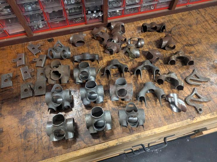 Lugs / onderdelen voor fietsbouw hardsolderen brazzeren, Fietsen en Brommers, Fietsonderdelen, Gebruikt, Algemeen, Ophalen of Verzenden