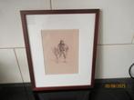 HUISWAARTS- GRAVURE  RENNEFELD NAAR SCHILDERIJ VAN ISRAELS-, Antiek en Kunst, Ophalen of Verzenden