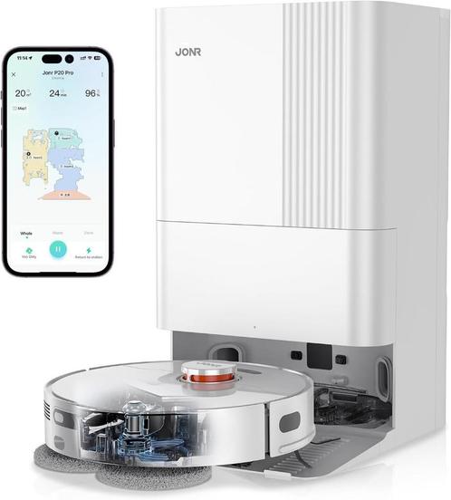 JONR P20 Pro Robotstofzuiger met Dweilfunctie, Witgoed en Apparatuur, Stofzuigers, Nieuw, Robotstofzuiger, Minder dan 1200 watt