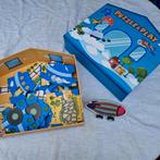 Kartonne puzzel van rails en straat., Hobby en Vrije tijd, Gezelschapsspellen | Bordspellen, Ophalen of Verzenden, Gebruikt