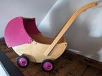 Leuke roze houten poppenwagen, Zo goed als nieuw, Ophalen