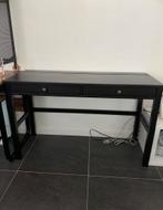 Ikea zwarte bureau tafel, Huis en Inrichting, Tafels | Sidetables, Ophalen, Zo goed als nieuw, 25 tot 50 cm, Rechthoekig