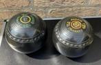 Vintage 2x Almark Bowls ballen Crusader II, size 4H en 3 H, Sport en Fitness, Bowlen, Ophalen of Verzenden, Gebruikt, Bal