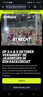 Gymrace ticket Utrecht Woman Open zaterdag 4 oktober