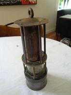 Fraaie oude mijnlamp (24 cm hoog)., Antiek en Kunst, Antiek | Lampen, Ophalen of Verzenden
