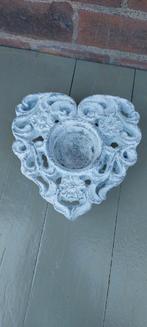 Waxinehouder hart brocante steen ptmd, Ophalen of Verzenden, Zo goed als nieuw, Overige materialen, Minder dan 25 cm