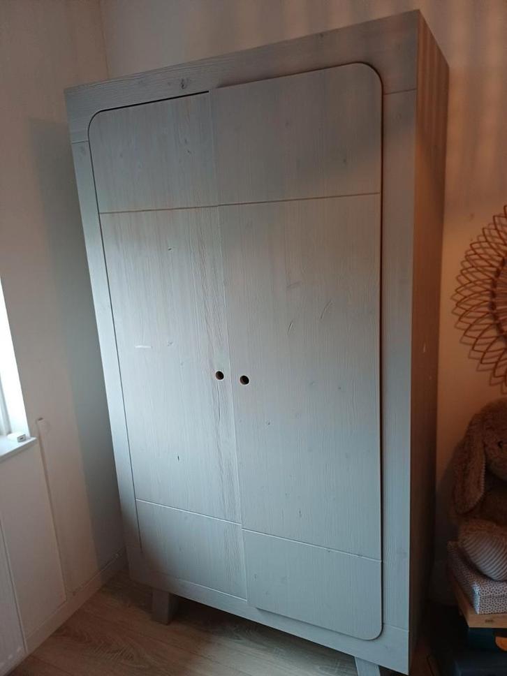 Houten Kinderkledingkast 200x110x55, Huis en Inrichting, Kasten | Kledingkasten, Gebruikt, 150 tot 200 cm, 100 tot 150 cm, 50 tot 75 cm