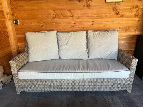 Loungeset, Tuin en Terras, Tuinsets en Loungesets, Gebruikt, Loungeset, Wicker, Bank, Stoel, Ophalen