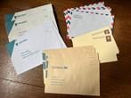 Oude (bank)enveloppen/luchtpost/briefkaarten, Envelop, Ophalen of Verzenden