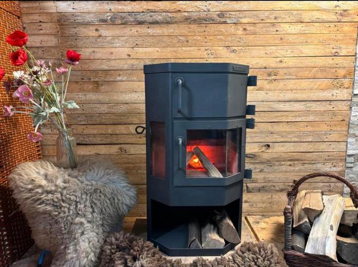 Zeer nette dik Geurts houtkachel met oventje, Huis en Inrichting, Kachels, Gebruikt, Vrijstaand, Houtkachel, Hout, Ophalen