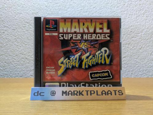 Marvel Super Heroes vs. Street Fighter - PS1 - PAL, Spelcomputers en Games, Games | Sony PlayStation 1, Gebruikt, Vechten, 2 spelers
