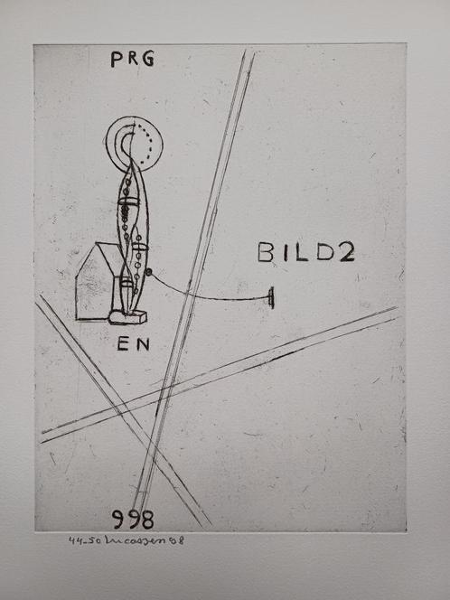 Reinier Lucassen – Prg Bild2 998 - gesigneerde ets, Antiek en Kunst, Kunst | Etsen en Gravures, Ophalen of Verzenden