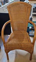 Rotan stoel, nette staat, gratis afhalen, Huis en Inrichting, Stoelen, Ophalen, Gebruikt, Bruin, Eén