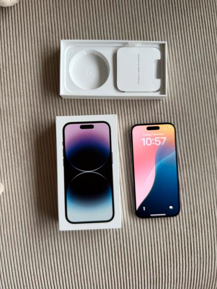 iPhone 14 Pro 128GB - Paars, Telecommunicatie, Mobiele telefoons | Apple iPhone, Zo goed als nieuw, 128 GB, Zonder abonnement
