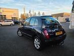 Nissan Micra 1.2 59KW 5DR 2008 Zwart Airco, Auto's, Voorwielaandrijving, Stof, 31 €/maand, 4 cilinders