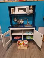 IKEA Speelkeuken Marineblauw + Keukenspeelgoed, Ophalen, Gebruikt, Hout, Speelkeuken