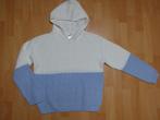 Gebreide hoodie/trui (blauw/wit) van C&A, maat 158/164 NIEUW, C&A, Meisje, Trui of Vest, Nieuw