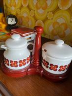 Vintage Emsa melk en suikersetje, kunsstof, jaren 70, Verzenden, Huis en Inrichting