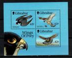 gibraltar 1999 pf blok roofvogels birds of prey vogels, Ophalen of Verzenden, Postfris, Dier of Natuur