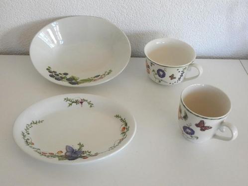 Marjolein Bastin serviesdelen ovaal bord, kom, kopjes, Huis en Inrichting, Keuken | Servies, Gebruikt, Overige typen, Overige stijlen
