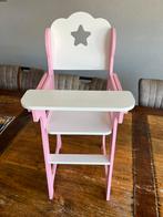 Poppenstoel hout wit/roze, Kinderen en Baby's, Ophalen, Zo goed als nieuw, Babypop