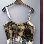 Madeleine wit / blauw gebloemde maxidress jurk nieuw M 37679, Blauw, ., Nieuw, Ophalen of Verzenden