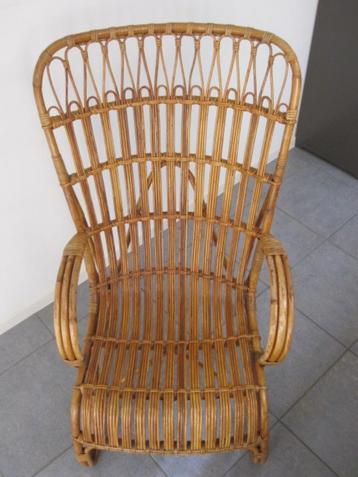 Luxe hoge vintage Belse 8 Rohé fauteuil 50/60 Noordwolde. beschikbaar voor biedingen