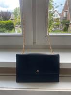 Zwart crossbody tasje van Anne Field met gouden ketting, Overige merken, Zwart, Ophalen of Verzenden, Zo goed als nieuw