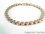 320780-4 Prachtige 14k Gouden Briljanten Tennis Armband, Sieraden, Tassen en Uiterlijk, Armbanden, Ophalen of Verzenden, Zo goed als nieuw
