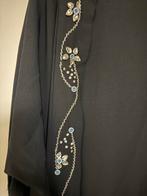 Zwarte Kimono met Details - Maat S/M, Ophalen of Verzenden, Zo goed als nieuw, Maat 36 (S), Zwart