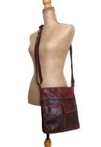Leren tas - schoudertas - crossbody tas - damestas echt leer, Sieraden, Tassen en Uiterlijk, Tassen | Damestassen, Ophalen of Verzenden
