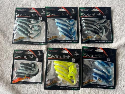 adv 153 / NIEUW mixset 6 pakjes shads SWINGFISH, Watersport en Boten, Hengelsport | Roofvissen, Nieuw, Overige typen, Ophalen of Verzenden