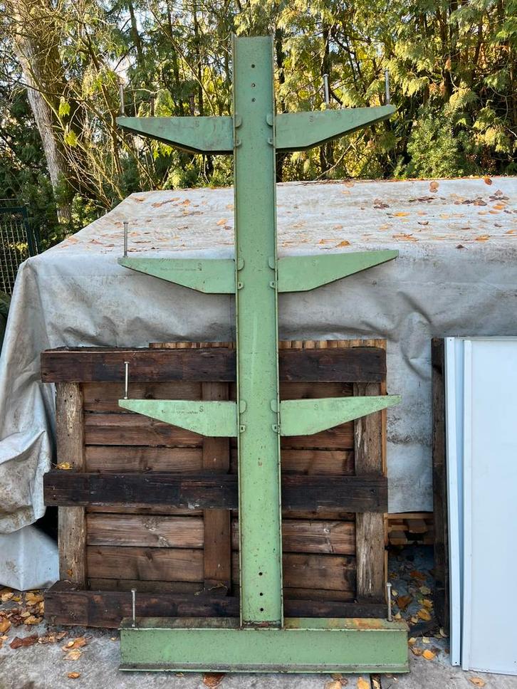 Dubbele draagarm stelling BITO IPE 140 balk 2.1m h-10 m lang, Doe-het-zelf en Verbouw, Metalen, Gebruikt, IJzer, Ophalen