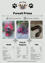 Fursuit commisions updated (again), Ophalen of Verzenden, Nieuw