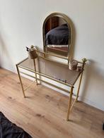 Hollywood Regency kaptafel, Huis en Inrichting, Ophalen, Metaal of Aluminium, 50 tot 100 cm, Zo goed als nieuw