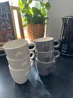 Douwe Egberts Cappuccino Mokken - Set van 6, Huis en Inrichting, Keuken | Servies, Ophalen, Keramiek, Zo goed als nieuw, Overige stijlen