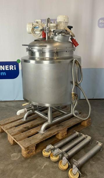 Mengtank, dispergeer menger, verwarmketel 250 liter beschikbaar voor biedingen