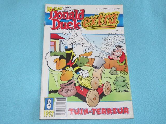Donald Duck Extra nr. 8-1997: Tuin-terreur, Boeken, Eén stripboek, Ophalen of Verzenden, Zo goed als nieuw, Disney