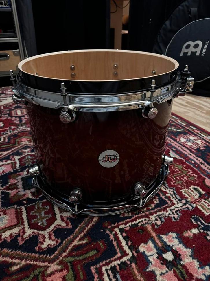 DW design series 14”x12” floor tom - tobacco burst finish, Muziek en Instrumenten, Percussie, Gebruikt, Ophalen of Verzenden
