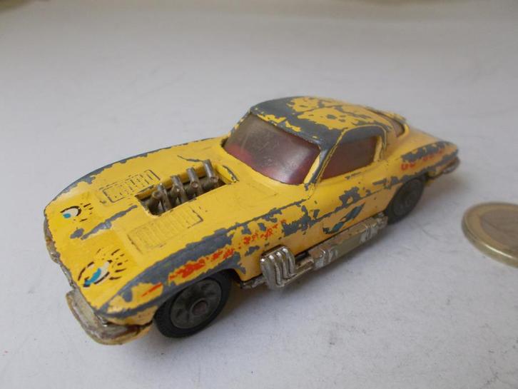1967 Corgi Toys 337 CHEVROLET CORVETTE STINGRAY Opknapper -B, Hobby en Vrije tijd, Modelauto's | 1:43, Gebruikt, Auto, Corgi, Ophalen of Verzenden