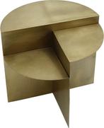 PTMD Loki Bijzettafel - 50 x 50 x 50 cm - Ijzer - Goud, 45 tot 60 cm, Ptmd, 7559NL, Hengelo, Rond