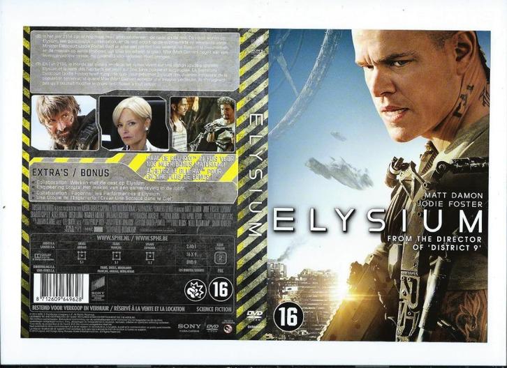 elysium, Cd's en Dvd's, Dvd's | Actie, Zo goed als nieuw, Actie, Vanaf 16 jaar, Ophalen of Verzenden